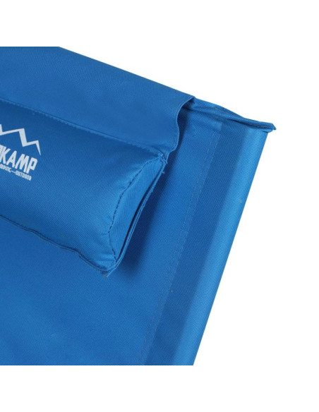 Leżak fotel plażowy składany niebieski