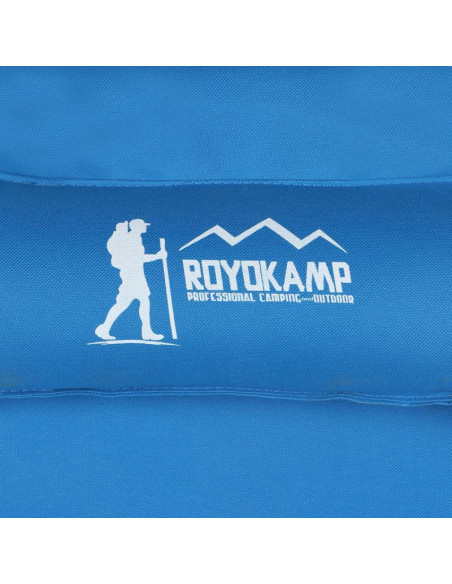 Leżak fotel plażowy składany niebieski