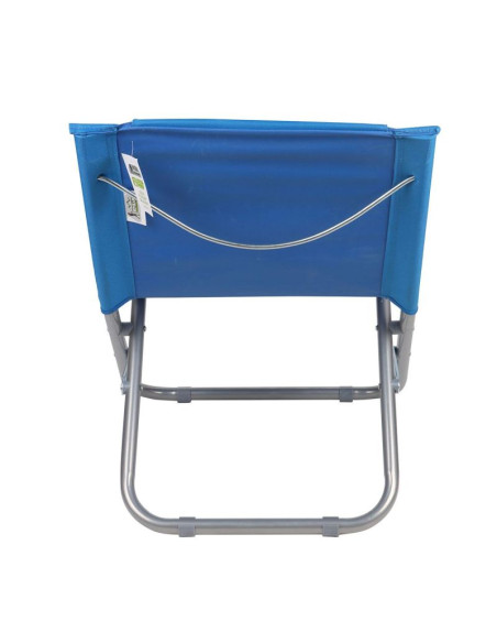 Leżak fotel plażowy składany niebieski