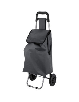 Wózek torba na kólkach na zakupy ze stelażem 33l szary