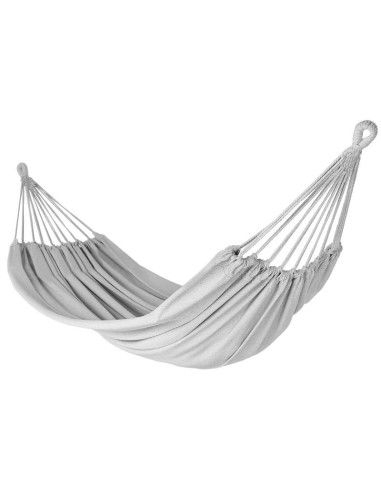 Hamak ogrodowy 2 osobowy 200x150cm z pokrowcem szary 1039053