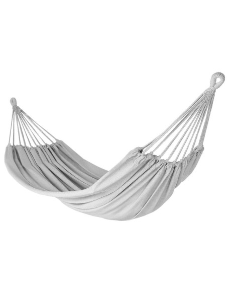 Hamak ogrodowy 2 osobowy 200x150cm z pokrowcem szary 1039053