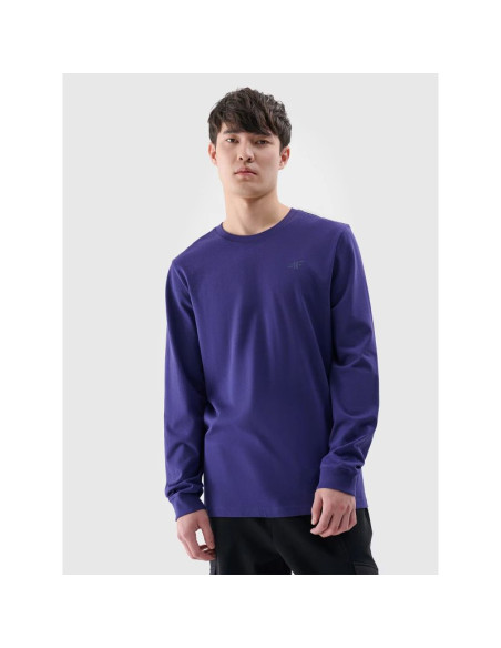 Longsleeve regular gładki męski 4f 4fwmm00tlonm432-31s