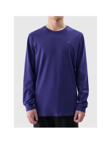 Longsleeve regular gładki męski 4f 4fwmm00tlonm432-31s