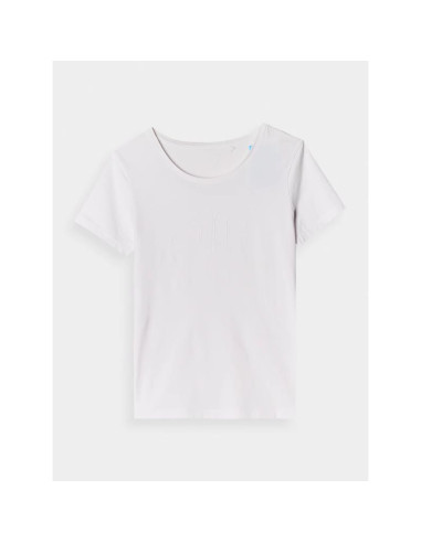 T-shirt slim z nadrukiem damski 4f 4fwmm00ttshf1846-10s
