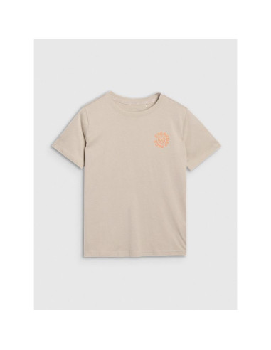 T-shirt oversize z nadrukiem damski 4f 4fwss25ttshf1994-83s