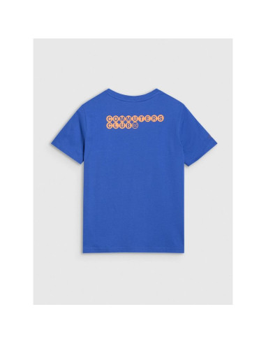 T-shirt oversize z nadrukiem damski 4f 4fwss25ttshf2238-36s