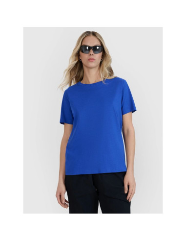 T-shirt oversize z nadrukiem damski 4f 4fwss25ttshf2238-36s