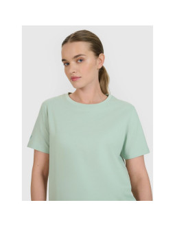 T-shirt oversize z nadrukiem damski 4f 4fwss25ttshf2238-47s