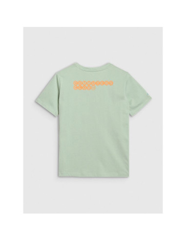 T-shirt oversize z nadrukiem damski 4f 4fwss25ttshf2238-47s