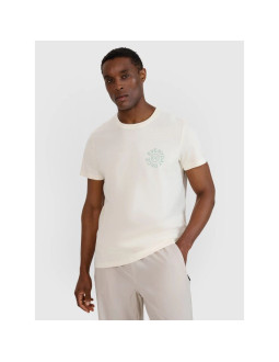 T-shirt regular z nadrukiem męski  4f 4fwss25ttshm1980-11s