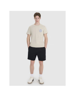 T-shirt regular z nadrukiem męski  4f 4fwss25ttshm1980-83s 2