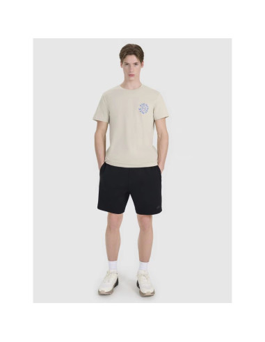 T-shirt regular z nadrukiem męski  4f 4fwss25ttshm1980-83s