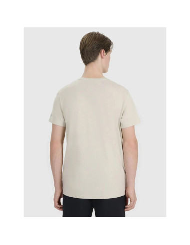 T-shirt regular z nadrukiem męski  4f 4fwss25ttshm1980-83s