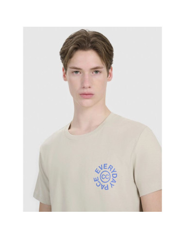 T-shirt regular z nadrukiem męski  4f 4fwss25ttshm1980-83s