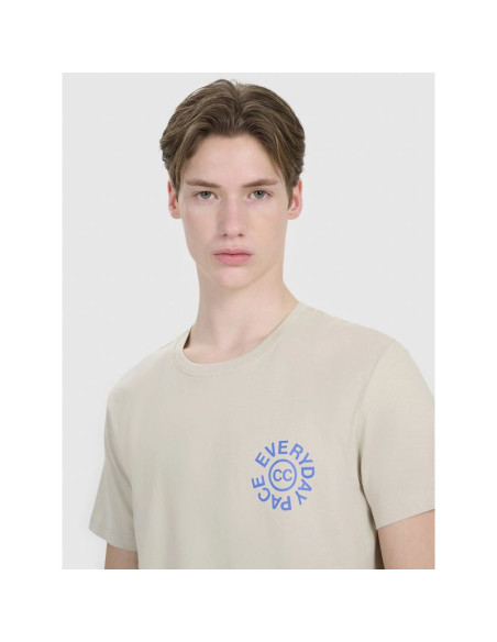 T-shirt regular z nadrukiem męski  4f 4fwss25ttshm1980-83s