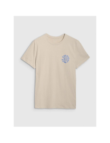 T-shirt regular z nadrukiem męski  4f 4fwss25ttshm1980-83s