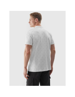 Koszulka polo męska 4f 4fwss25tptsm703-10s 2