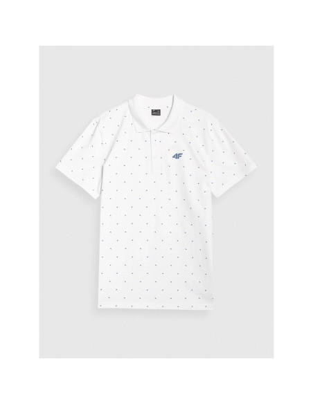 Koszulka polo męska 4f 4fwss25tptsm703-10s