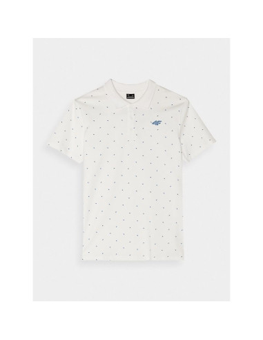 Koszulka polo męska 4f 4fwss25tptsm703-10s