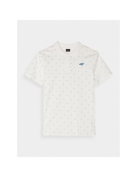 Koszulka polo męska 4f 4fwss25tptsm703-10s