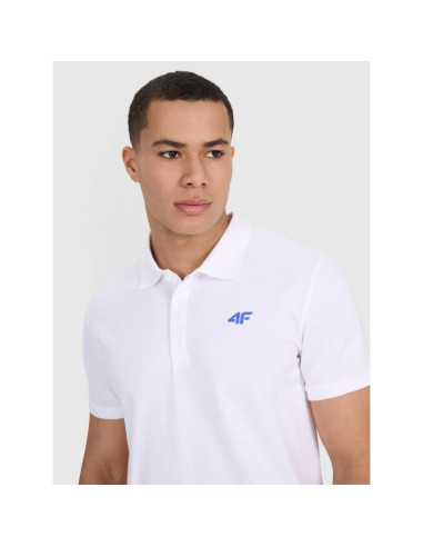 Koszulka polo męska 4f 4fwss25tptsm704-10s