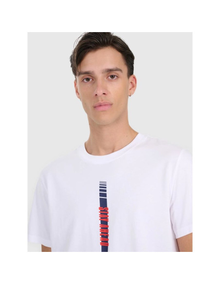 T-shirt regular z nadrukiem męski 4f 4fraw25ttshm3225-10s