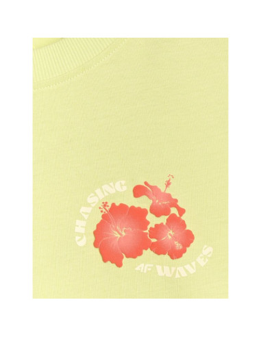 T-shirt oversize z nadrukiem damski 4f 4frss25ttshf3160-73s