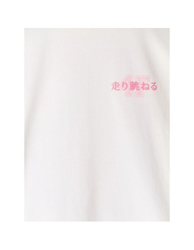 T-shirt oversize z nadrukiem dziewczęcy 4f 4fjraw25ttshf2935-11s