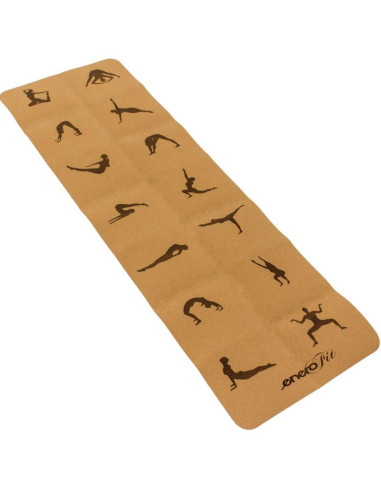 Korkowa mata do jogi składana 183x61x0.4cm enero fit