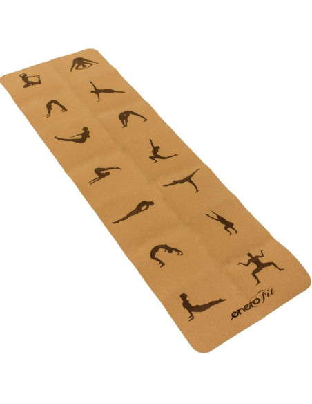 Korkowa mata do jogi składana 183x61x0.4cm enero fit