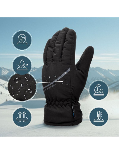 Rękawice zimowe meteor hiemis xxs czarny