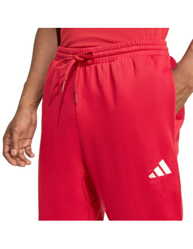Spodnie męskie adidas essentials feelcozy czerwone kc0915