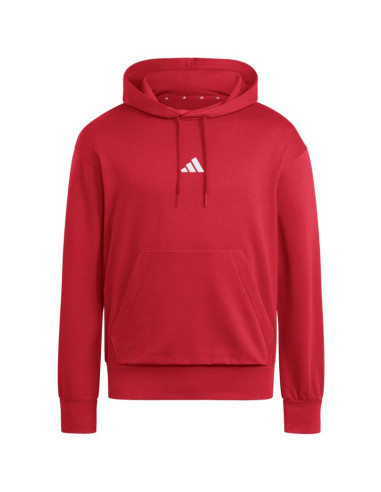 Bluza męska adidas essentials feelcozy hoodie czerwona kc0907