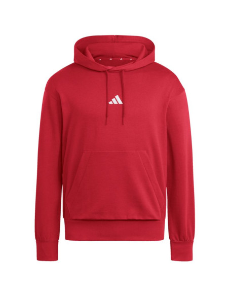 Bluza męska adidas essentials feelcozy hoodie czerwona kc0907