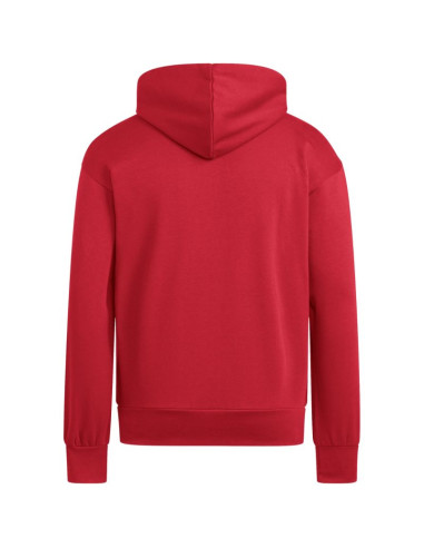 Bluza męska adidas essentials feelcozy hoodie czerwona kc0907