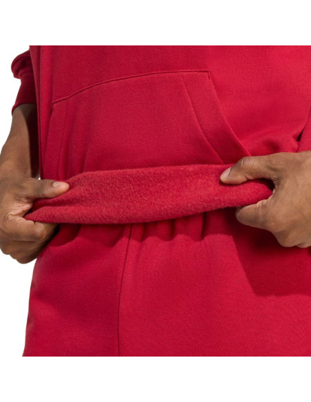 Bluza męska adidas essentials feelcozy hoodie czerwona kc0907