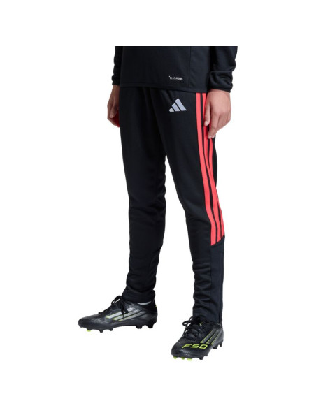 Spodnie dla dzieci adidas tiro 26 league slim czarno-czerwone jy7115