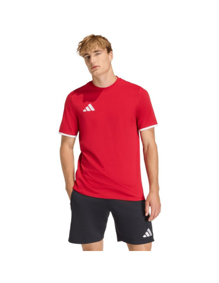 Koszulka męska adidas entrada 26 tee czerwona jz6676
