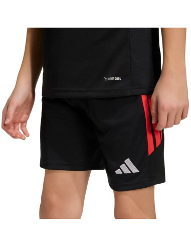 Spodenki dla dzieci adidas tiro 26 league czarno-czerwone ka8814