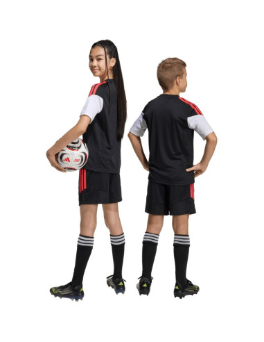 Spodenki dla dzieci adidas tiro 26 league czarno-czerwone ka8814
