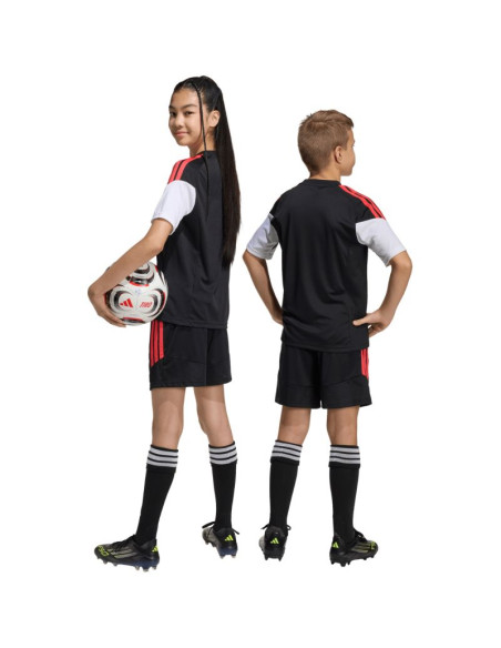 Spodenki dla dzieci adidas tiro 26 league czarno-czerwone ka8814