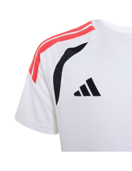 Koszulka dla dzieci adidas tiro 26 league jersey biało-czarno-czerwona kr0369