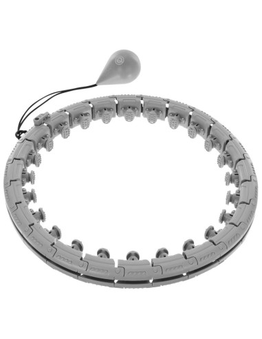 Hula hop z masażerem i obciążeniem szary enero fit