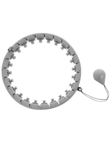 Hula hop z masażerem i obciążeniem szary enero fit