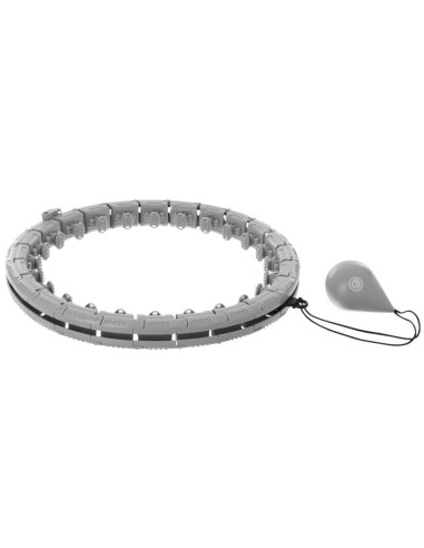 Hula hop z masażerem i obciążeniem szary enero fit