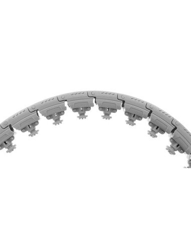 Hula hop z masażerem i obciążeniem szary enero fit