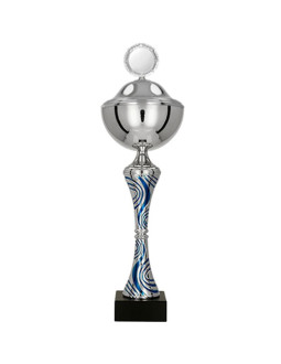 Puchar metalowy z przykrywką