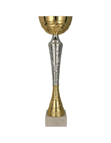 Puchar metalowy złoto-srebrny tuma s