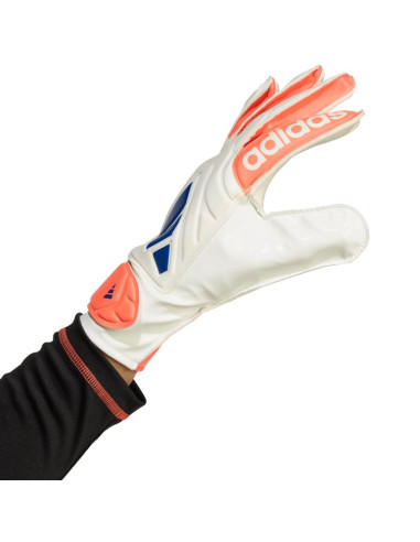 Rękawice bramkarskie adidas copa glove club biało-pomarańczowe jn5339